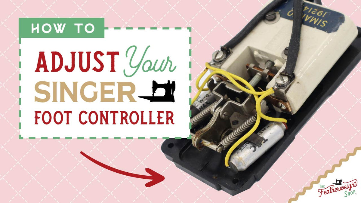 Singer Featherweight Foot Pedal Controller Speed Adjustment – The ...