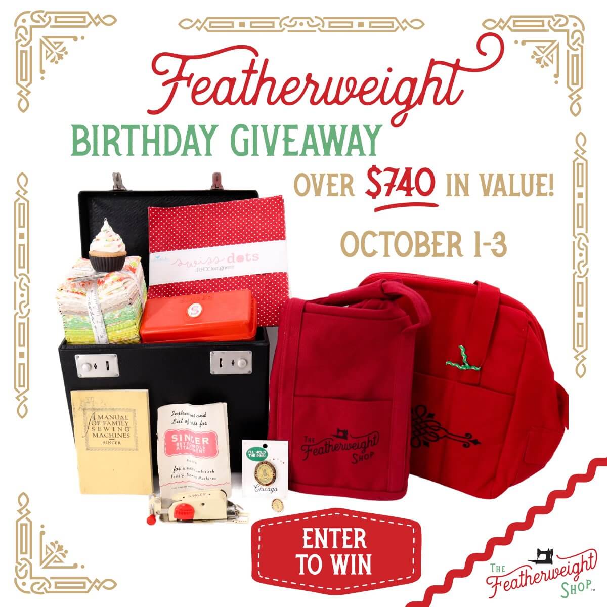 Featherweight's 92nd Birthday Giveaway!