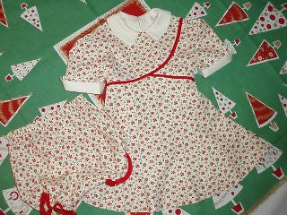 Christmas Dress with Vintage Pattern