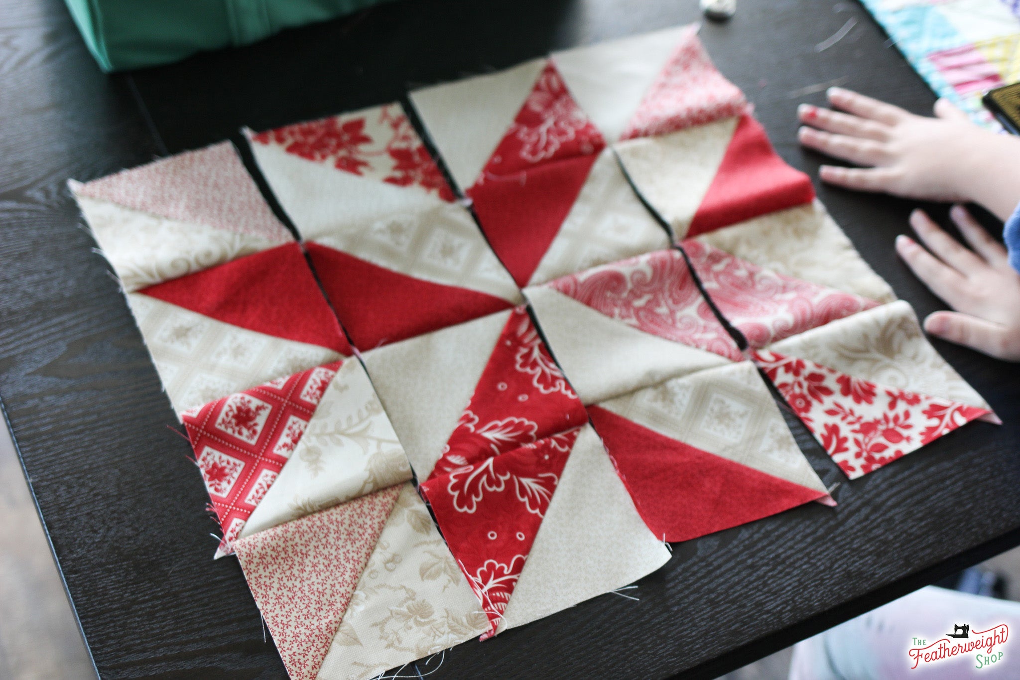 Sew-In at Home With Nathan and Sayley: Sewing Their First Holiday Square