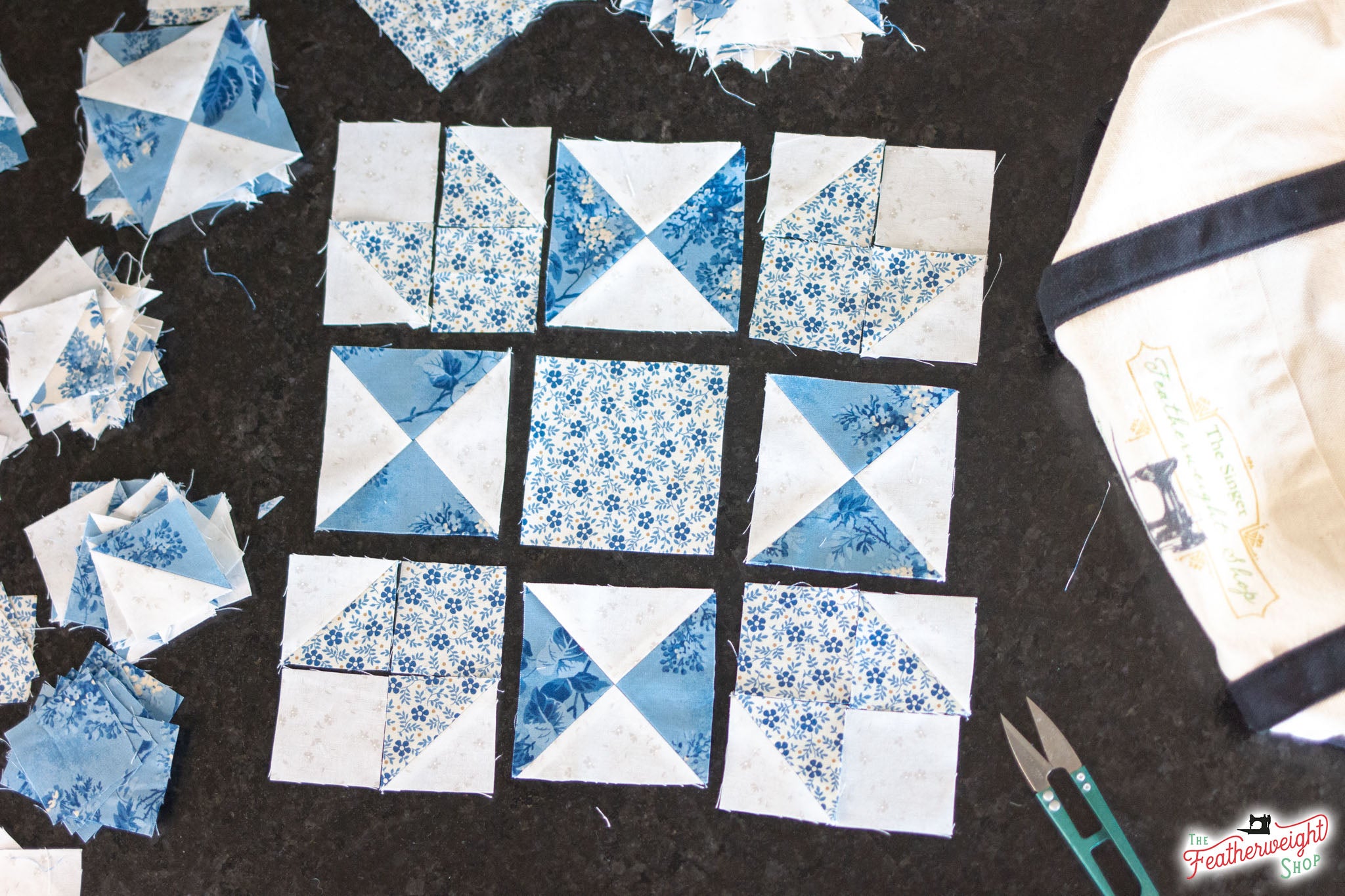 DIY Quilt at The Featherweight Shop ~ Part 4 Block 1