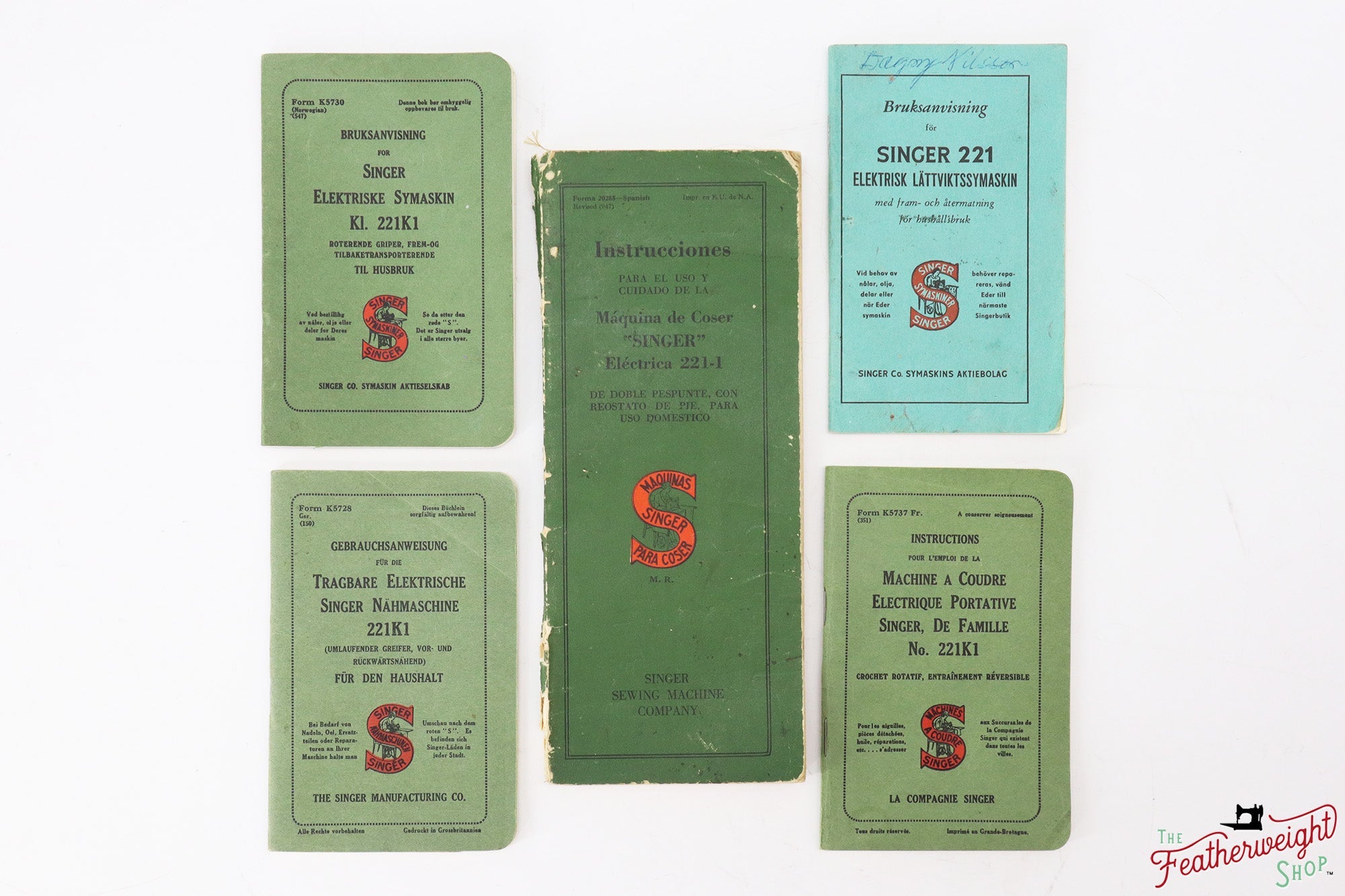 The Register of Original Featherweight Manuals