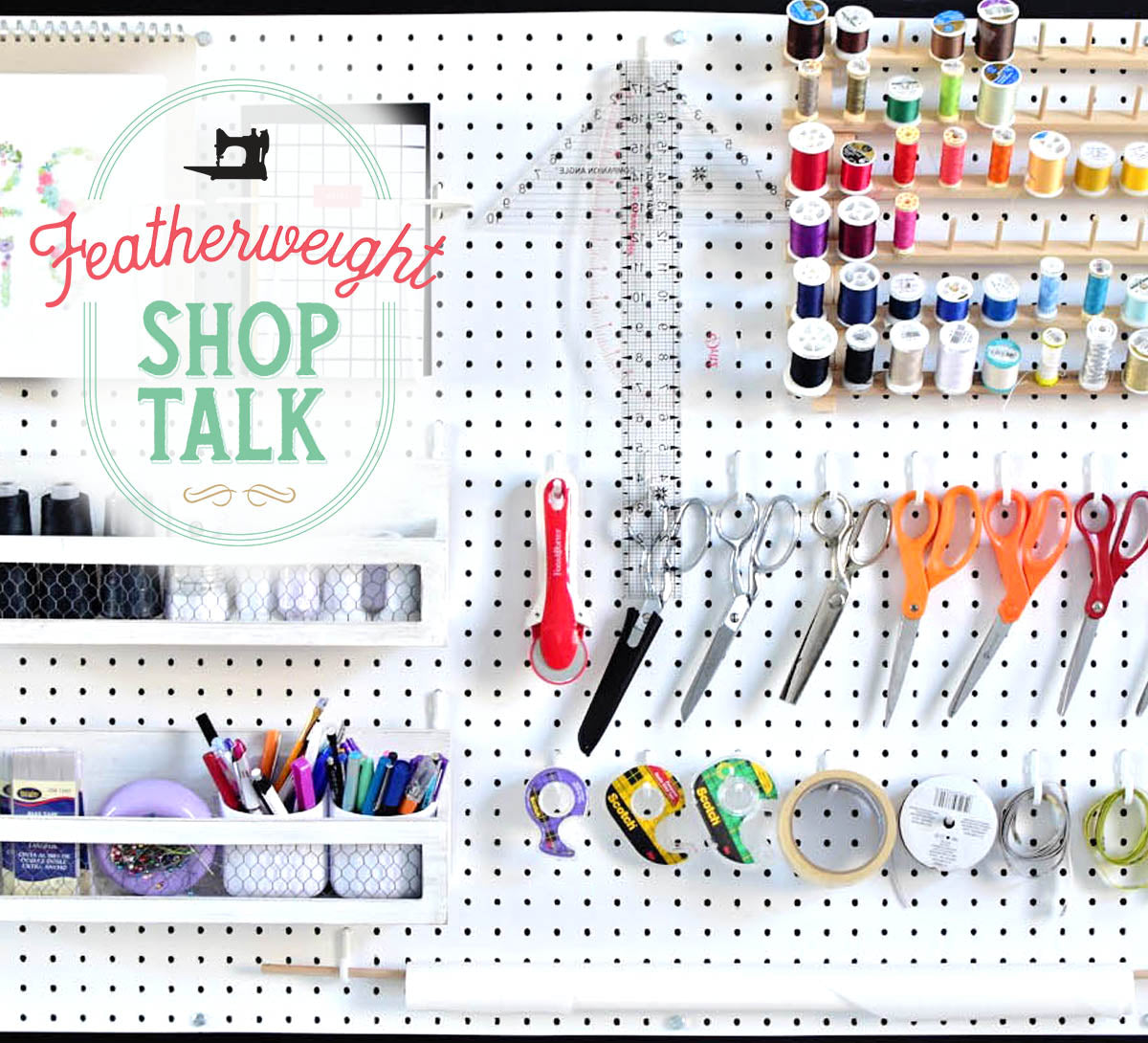 SHOP TALK: Clever Craft Room Pegboard Organization