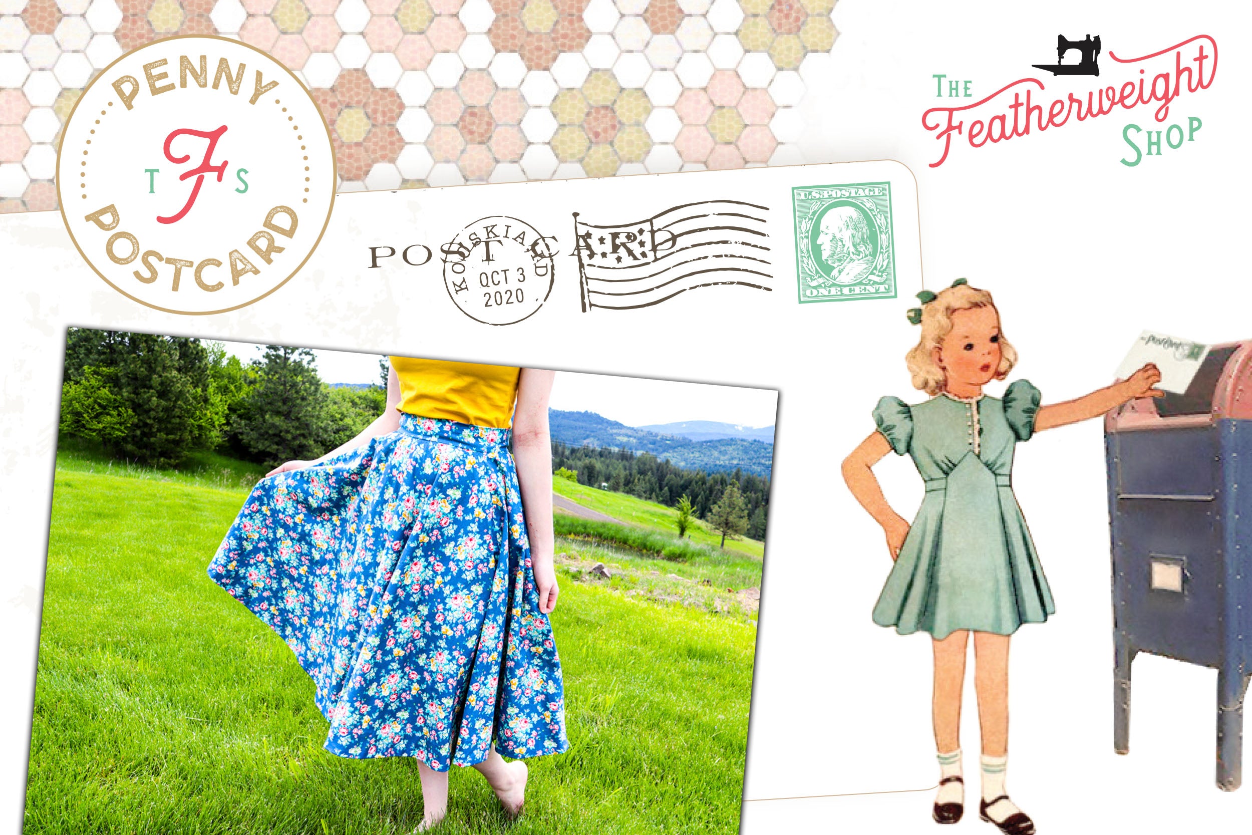 PENNY POSTCARD FRIDAY: Skirts on the Hillside