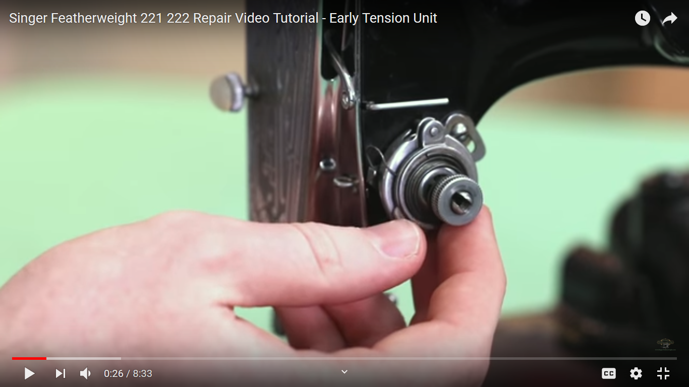 How to Adjust Tension on an Early Singer Featherweight Model The