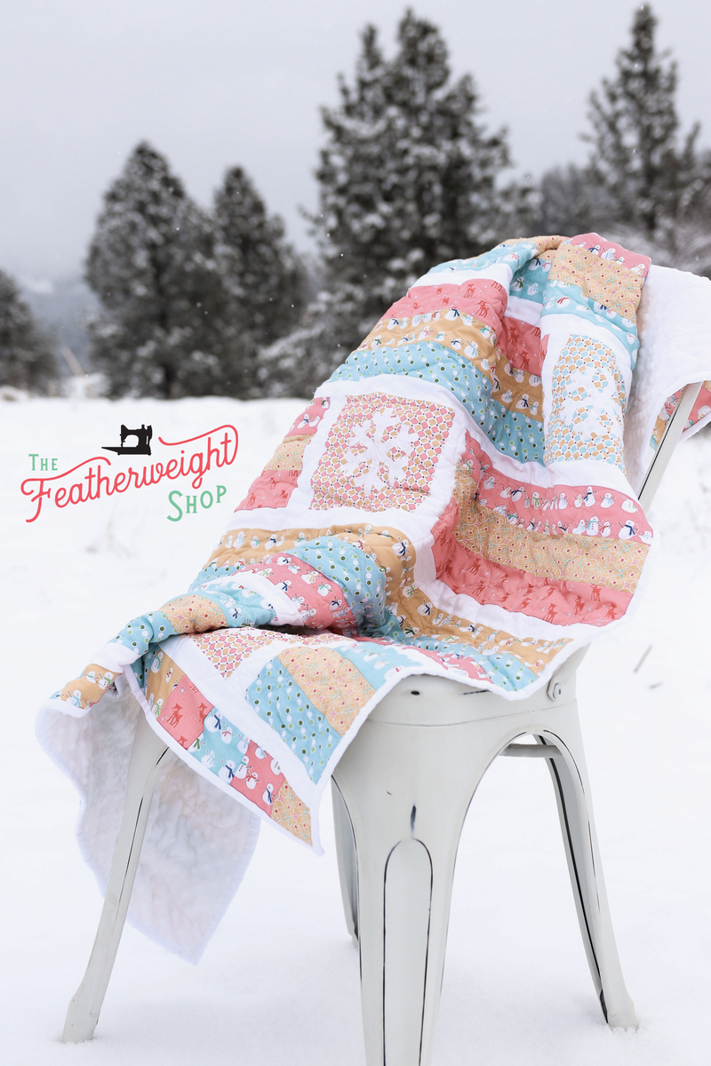 Quilt Kit Spotlight "Snow Cozy" Winter Baby Quilt Kit The Singer