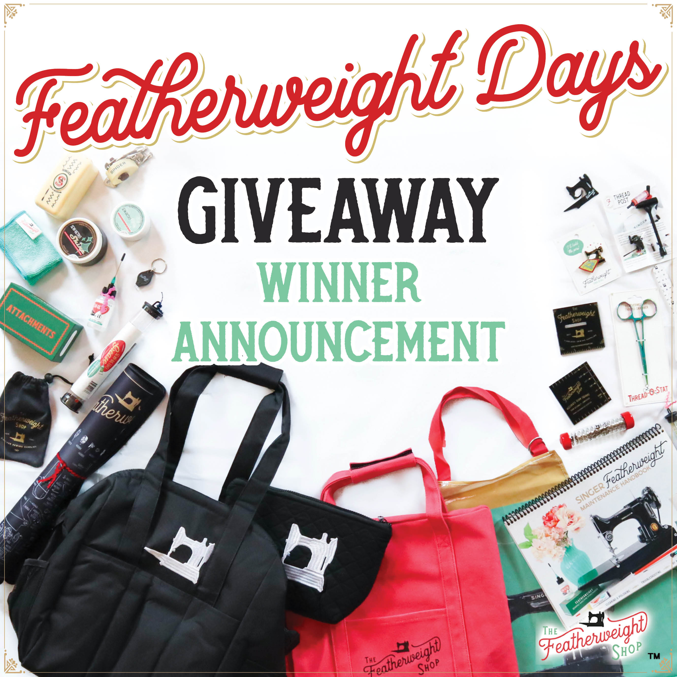 Featherweight Days Giveaway 2022