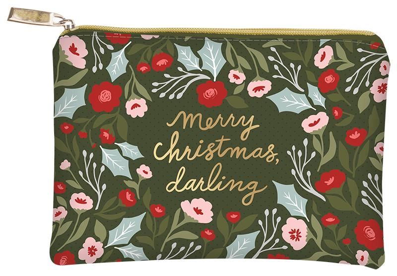 Bag, Merry Christmas Darling Glam Zipper