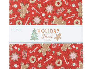 Load image into Gallery viewer, Fabric,  Holiday Cheer - 10&quot; Stacker