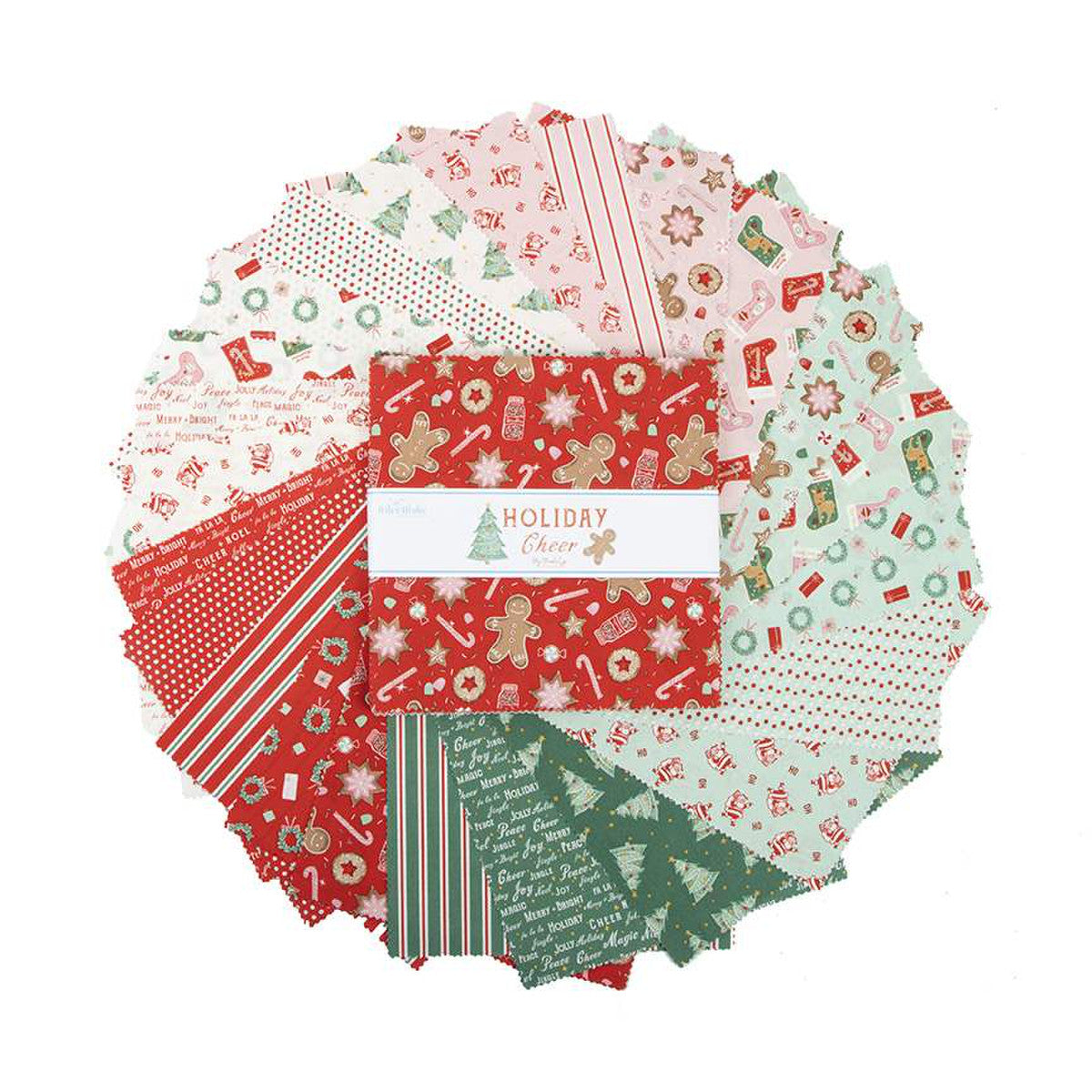 Fabric,  Holiday Cheer - 10" Stacker