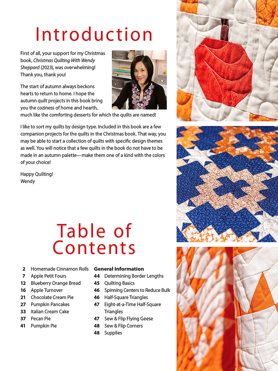 PATTERN BOOK, Autumn Quilting with Wendy Sheppard