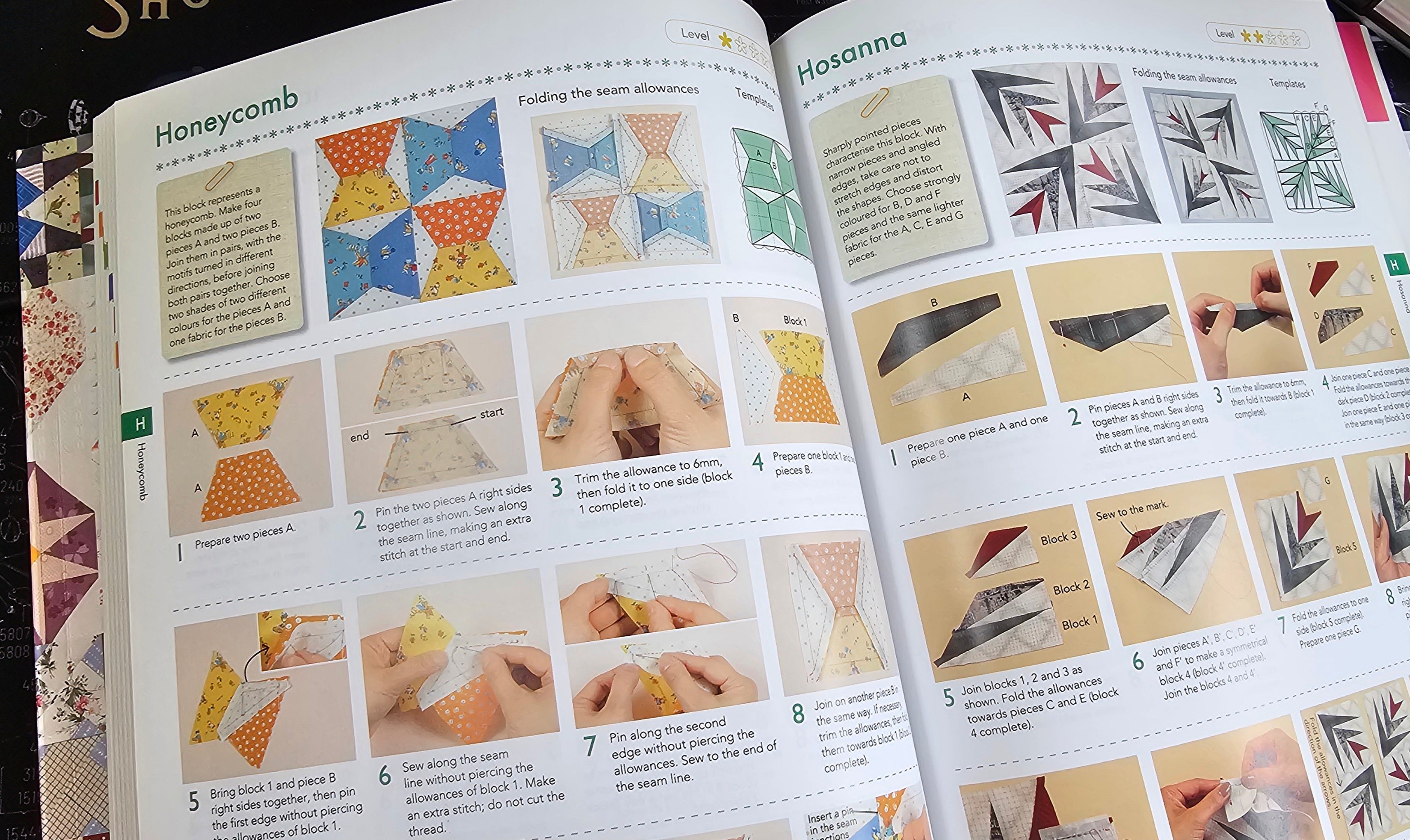 PATTERN BOOK, 210 Traditional Quilt Blocks with Step-by-Step Photos