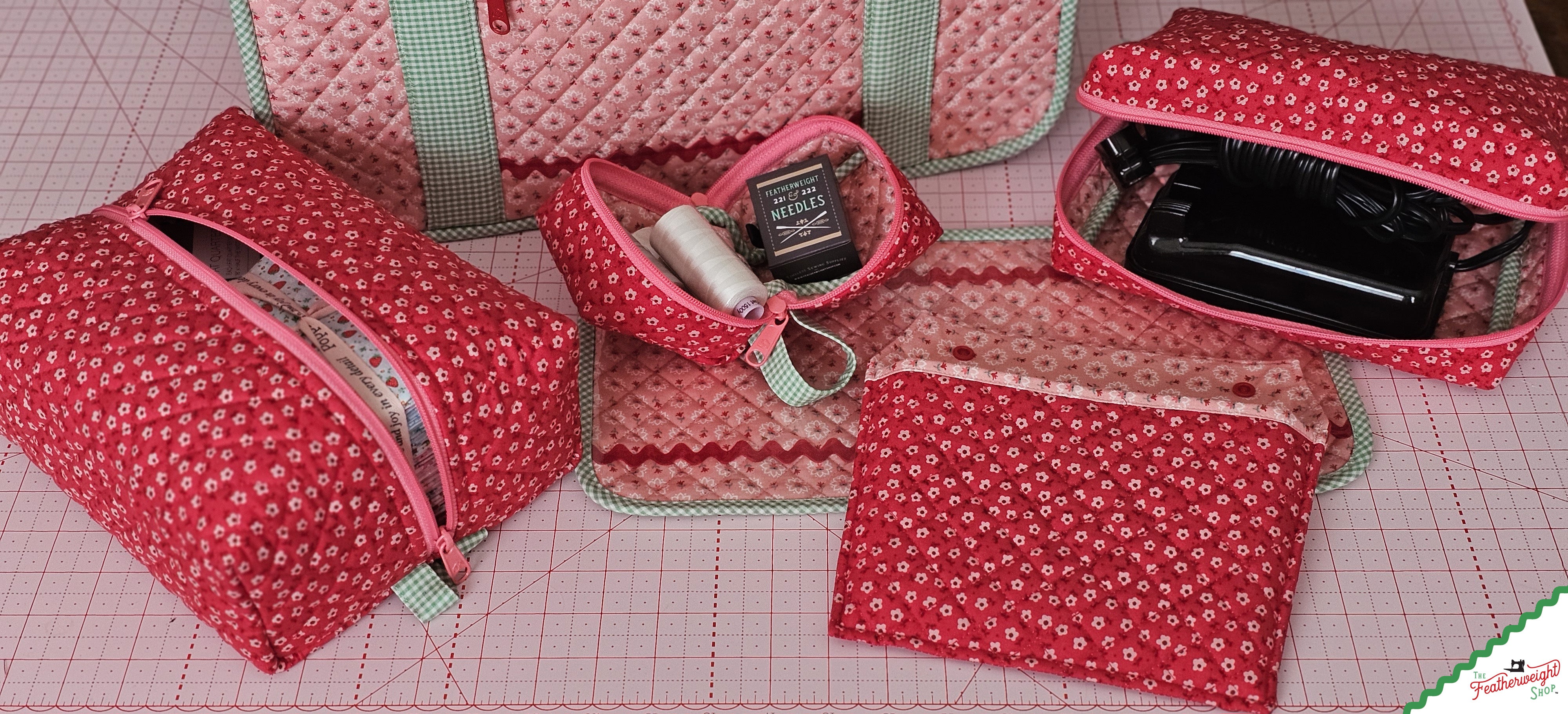 Featherweight Stitcher's Suitcase & Feathered Friends ByAnnie, COMPLETE KIT to Sew