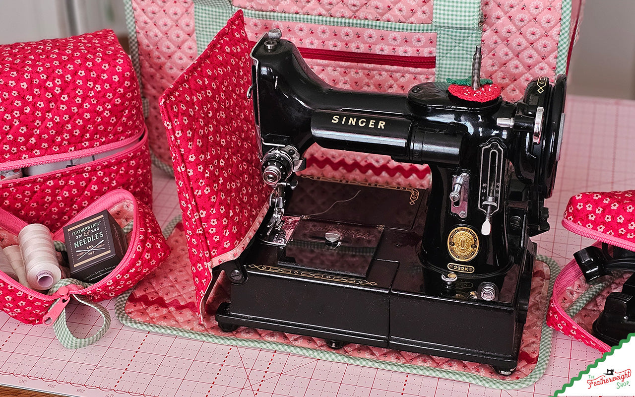 Featherweight Stitcher's Suitcase & Feathered Friends ByAnnie, COMPLETE KIT to Sew