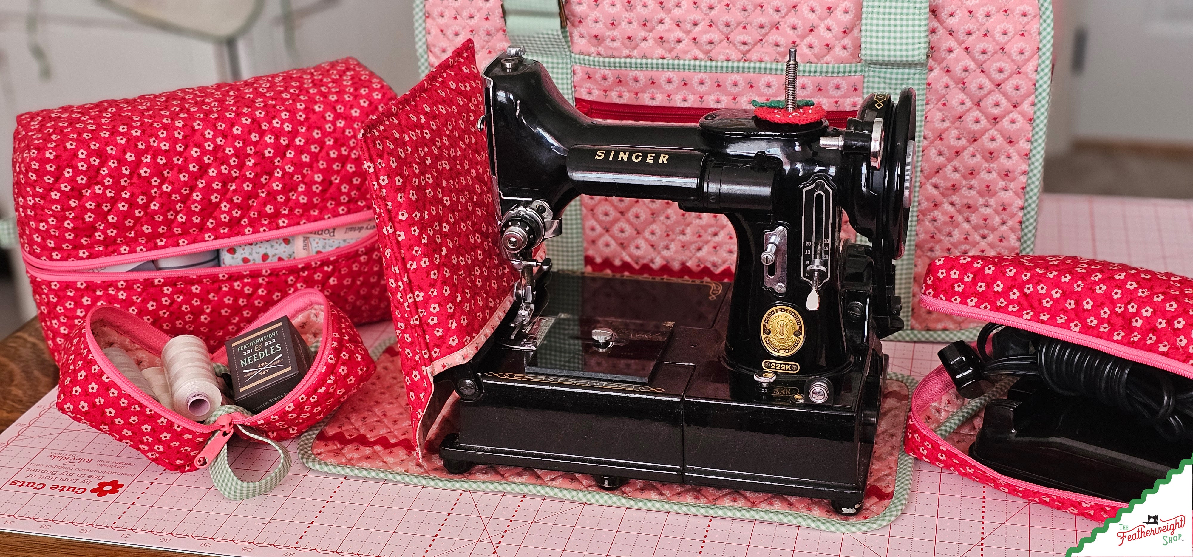 Featherweight Stitcher's Suitcase & Feathered Friends ByAnnie, COMPLETE KIT to Sew
