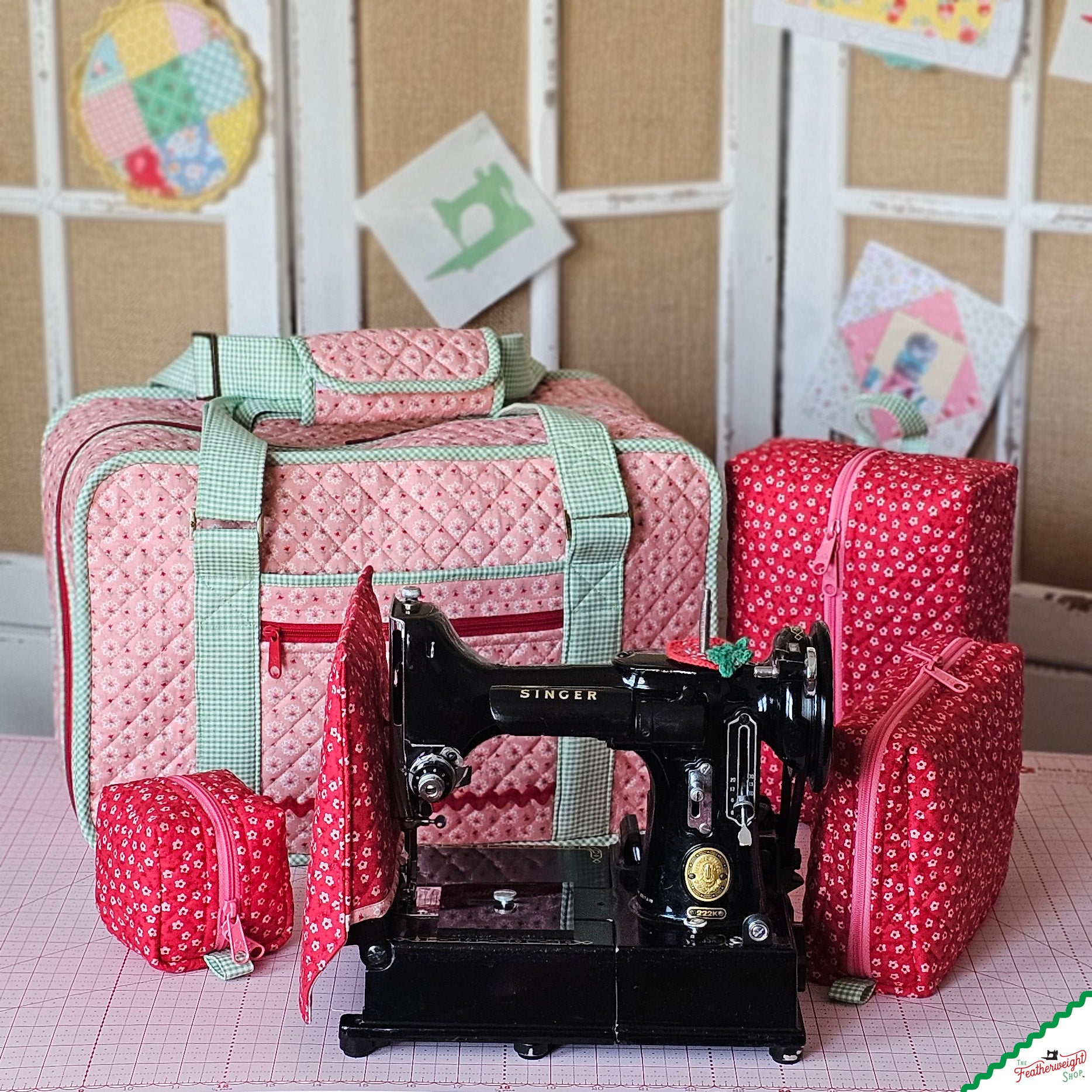 Featherweight Stitcher's Suitcase & Feathered Friends ByAnnie, COMPLETE KIT to Sew