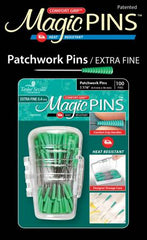 Load image into Gallery viewer, Magic Pins, 100 PATCHWORK Comfort Grip &amp; Heat Resistant - Extra Fine Aqua
