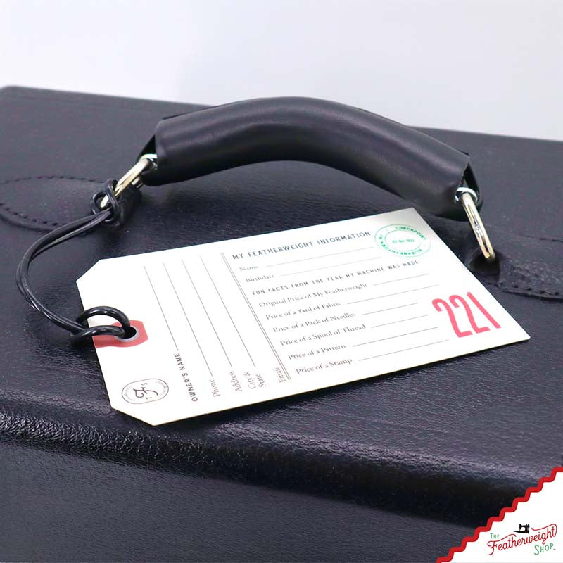 221 Luggage & I.D. Tag for Singer Featherweight