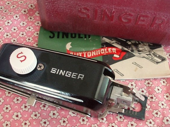 Singer Buttonholer Attachment - SLANT SHANK – The Singer Featherweight Shop