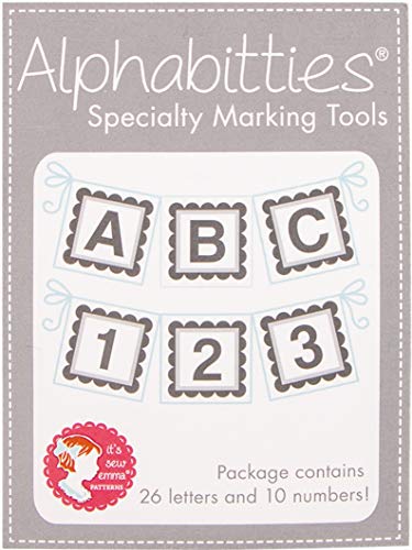 Alphabitties - Alphabet & Number Tags by It's Sew Emma