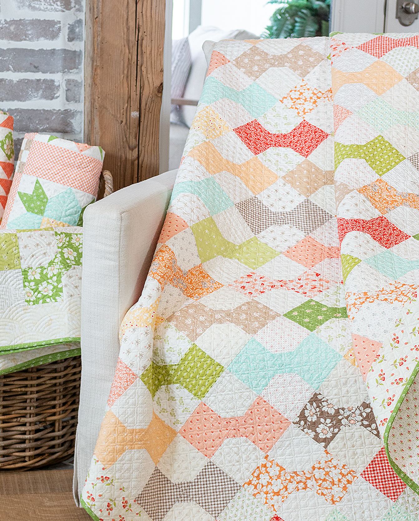 PATTERN BOOK, Strawberry Garden Sampler Quilt by Joanna Figueroa of Fig Tree & Co.