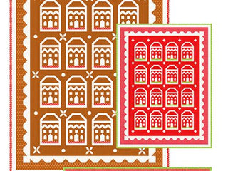 Load image into Gallery viewer, PATTERN, Gingerbread Christmas Quilt by Fig Tree &amp; Co.