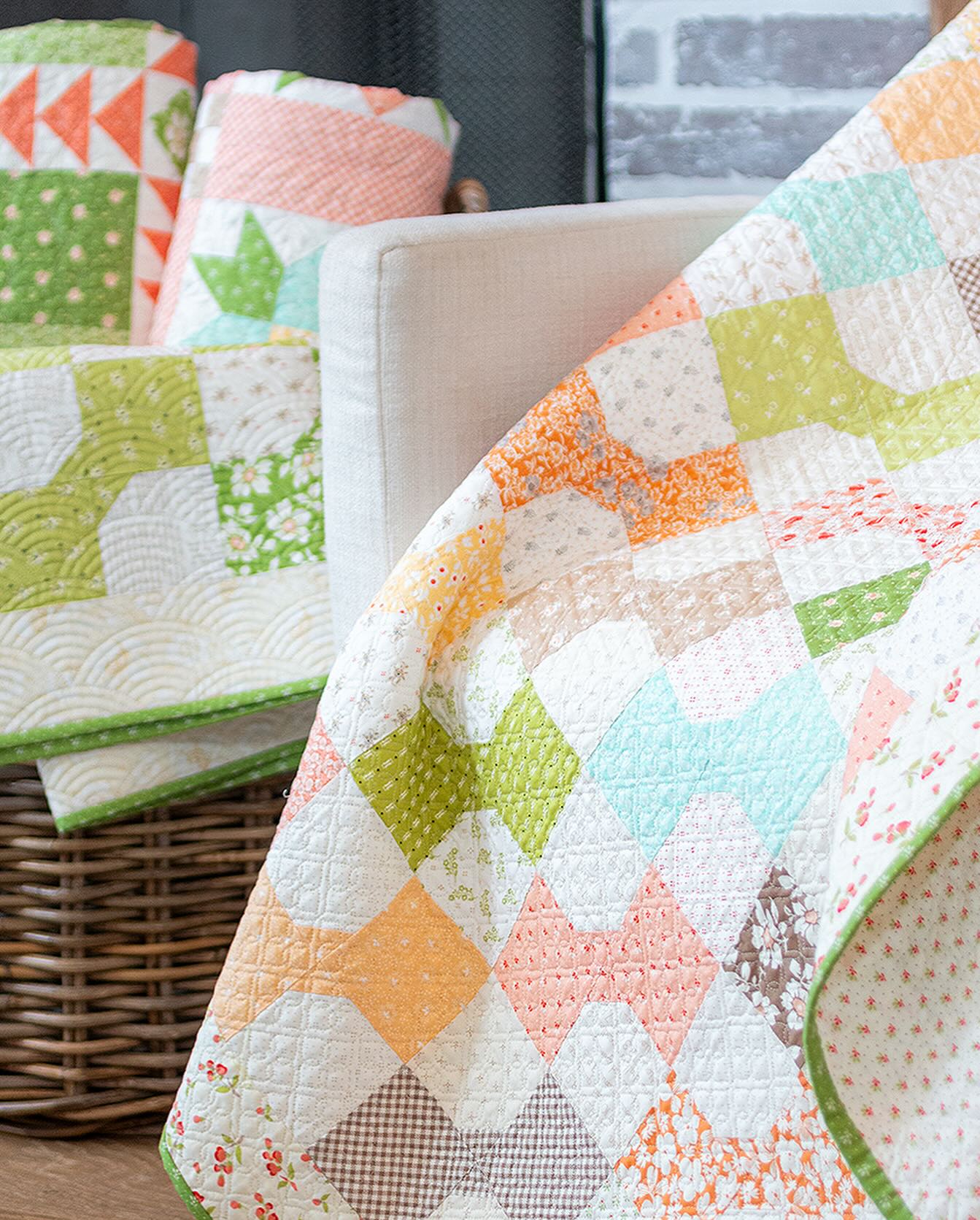 PATTERN BOOK, Strawberry Garden Sampler Quilt by Joanna Figueroa of Fig Tree & Co.