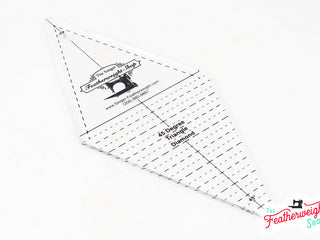 Load image into Gallery viewer, Cutting Ruler, 45 Degree Diamond / Rhombus and Triangle - Featherweight Shop Exclusive