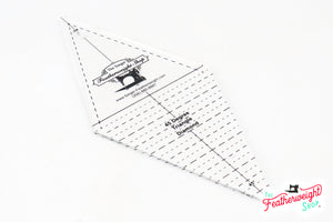 Cutting Ruler, 45 Degree Diamond / Rhombus and Triangle - Featherweight Shop Exclusive