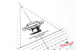 Cutting Ruler, 45 Degree Diamond / Rhombus and Triangle - Featherweight Shop Exclusive