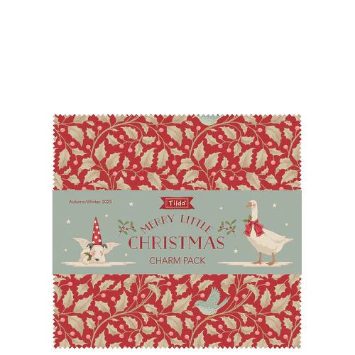 Fabric, Merry Little Christmas by Tilda - 5-inch CHARM PACK