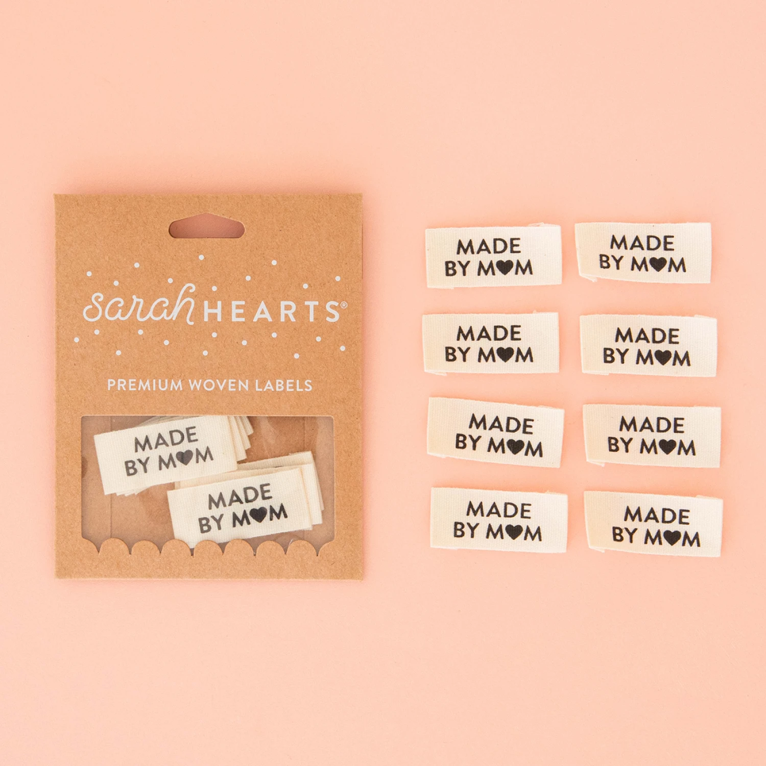Labels, MADE BY MOM Quilt Woven Sew-In Tags by Sarah Hearts - ORGANIC COTTON