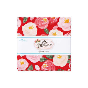 Fabric, MY VALENTINE by Echo Park Paper Co. - 5" INCH STACKER