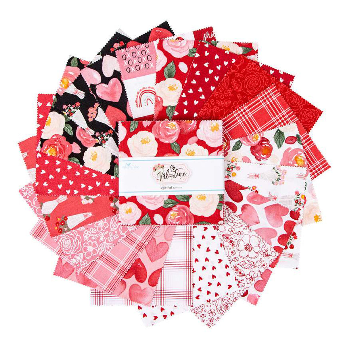 Fabric, MY VALENTINE by Echo Park Paper Co. - 5" INCH STACKER