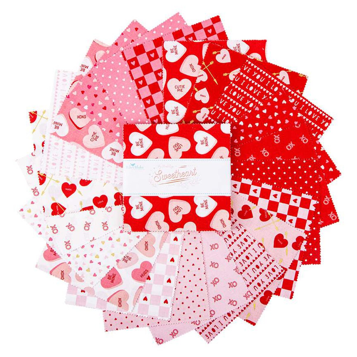 Fabric, Sweetheart Valentine by My Mind's Eye - 5-INCH STACKER