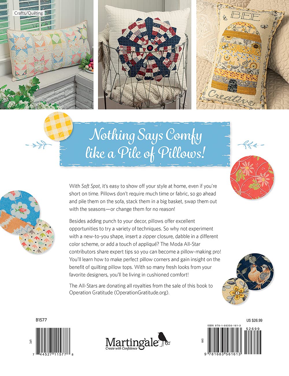 PATTERN BOOK, Soft Spot Quilted Pillows & Comfy Cushions