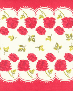 Fabric, 16-Inch Toweling by MODA -  Roses are Red (by the yard)