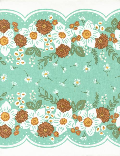Fabric, 16-Inch Toweling by MODA - Country Flowers (by the yard)
