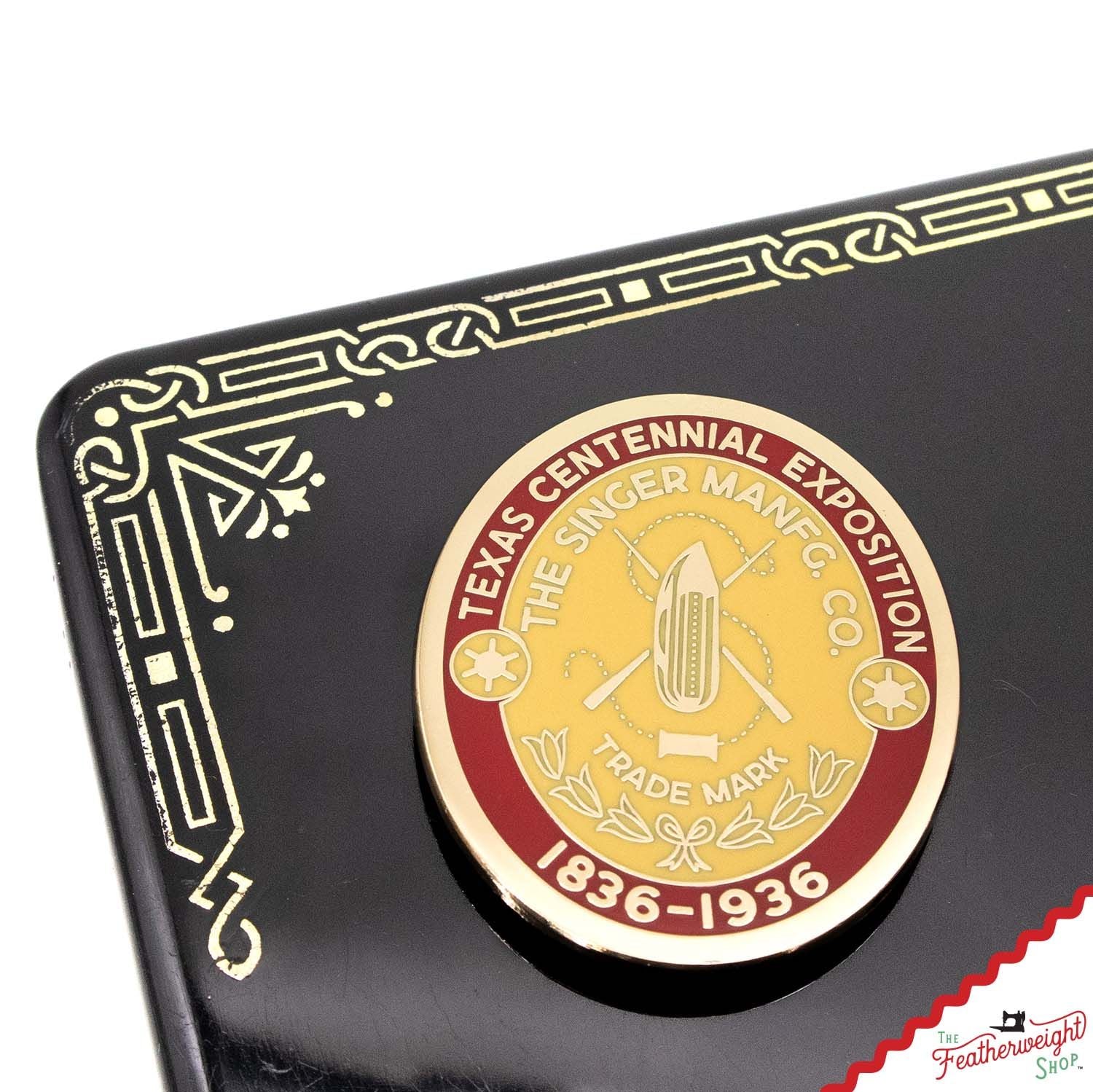 Needle Minder, PIN PAL - TEXAS Featherweight Badge - Centennial 1836 - 1936