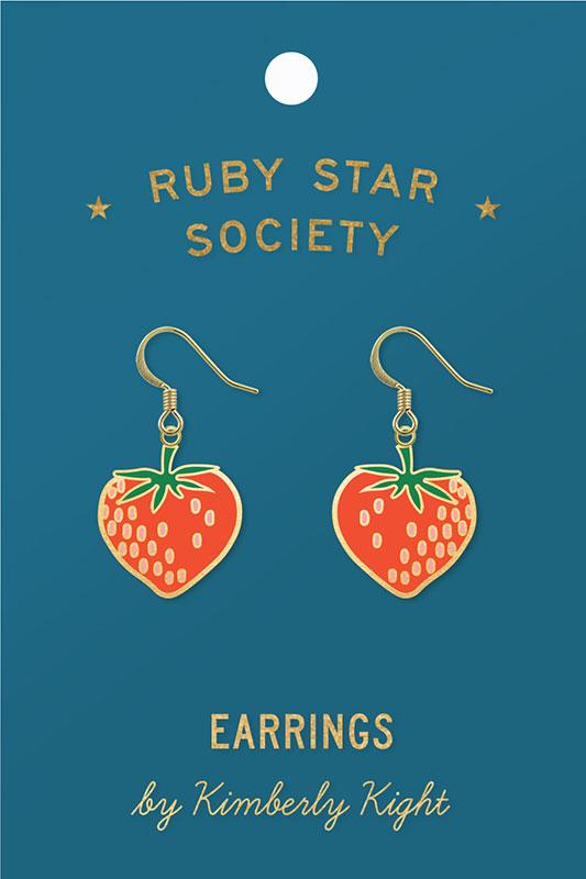 Strawberry Earrings by Ruby Star Society