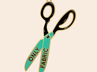 Load image into Gallery viewer, fabric only scissors ornament