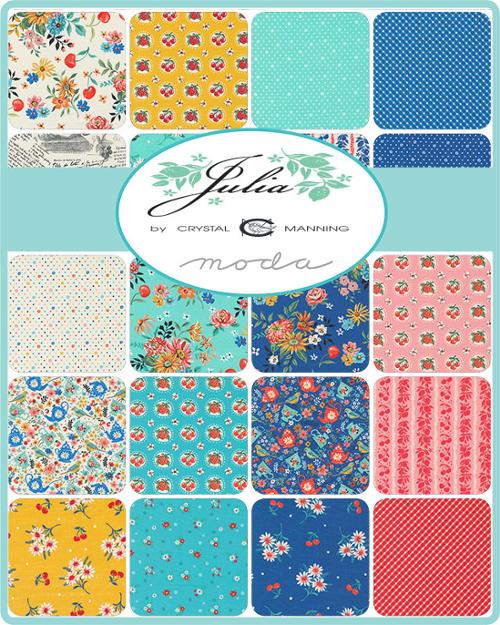 Fabric, Julia by Crystal Manning - FAT QUARTER BUNDLE