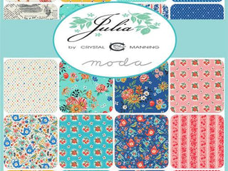 Load image into Gallery viewer, Fabric, Julia by Crystal Manning - FAT QUARTER BUNDLE