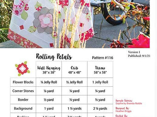 Load image into Gallery viewer, PATTERN, ROLLING PETALS Quilt by My Sew Quilty Life