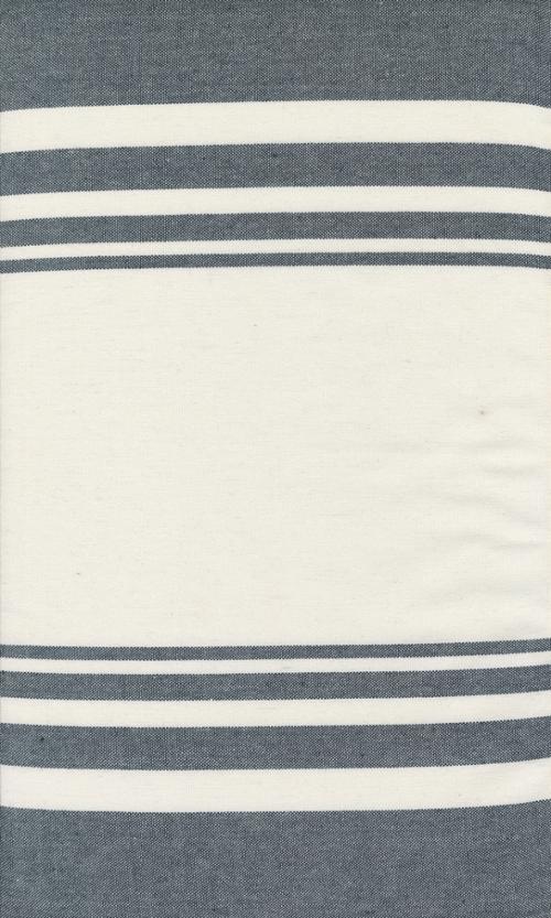 Fabric, 16-Inch Toweling by MODA - Panache Ivory with Black Stripes (by the yard)