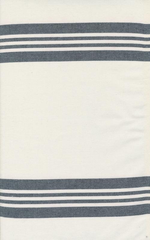 Fabric, 16-Inch Toweling by MODA - Panache Ivory with Charcoal Stripe (by the yard)