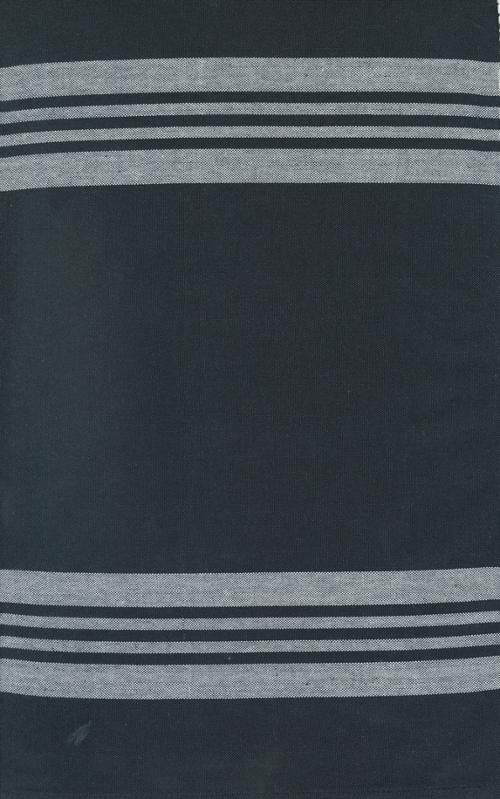 Fabric, 16-Inch Toweling by MODA - Panache Black with Grey Stripes (by the yard)