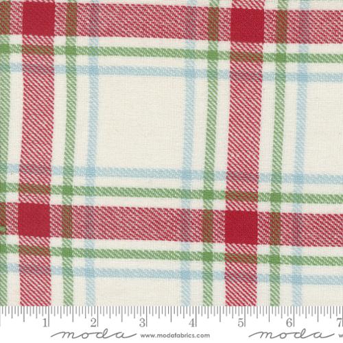 Fabric, 16-Inch Toweling by MODA - Red, WHITE, Green Plaid (by the yard)