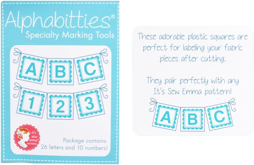 Alphabitties - Alphabet & Number Tags by It's Sew Emma