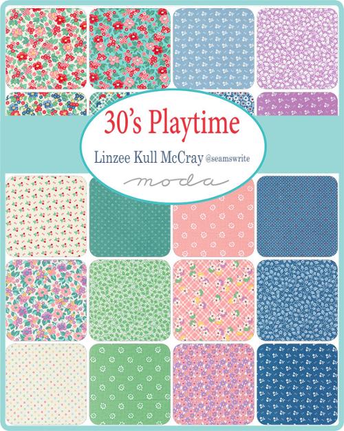 Fabric, 30's Playtime by Moda - FAT QUARTER BUNDLE